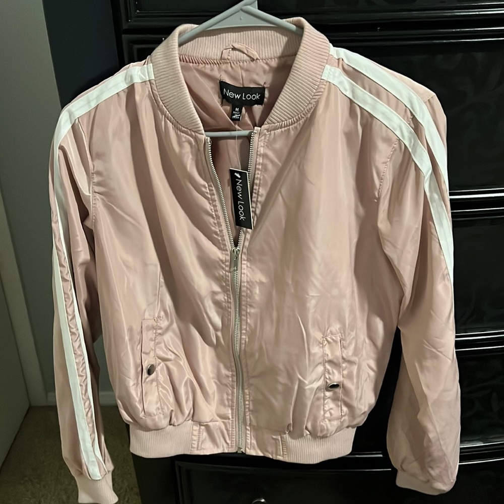 Pink bomber jacket